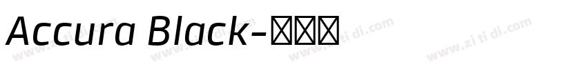Accura Black字体转换 Accura Black字体转换